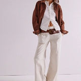 Pants Breezy Denim Pull On-
