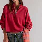 Celeste Quarterzip - Salsa