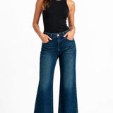 29'' High Rise Wide Leg W/ Razor Hem