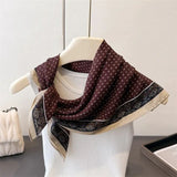 Square Silky Scarf- Polkadot Print