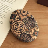 Vintage Floral Print Foldable Makeup Mirror