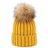 Pom Beanie - Mustard