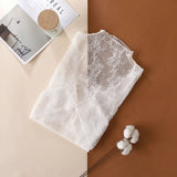 Sheer Mesh Lace Top - Ivory