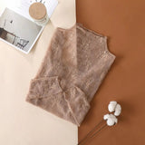 Sheer Mesh Lace - Beige