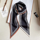 Simple Skinny Scarf- Black Combo