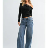 Low Rise Baggy Jeans - Light Wash