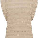 Angeli Vest- Sand Shimmer