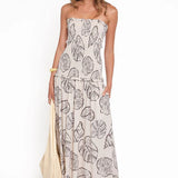 Parkway Maxi Dress - Cream Multi