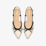 Sensa Bow Flat - Ivory Combo