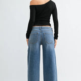 Low Rise Baggy Jeans - Light Wash