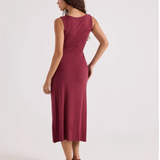 Stone Luz Maxi Dress - Burgundy