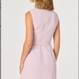Kesari Sleeveless Blazer Mini Dress - Dusty Pink