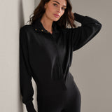 Dreamglow Snap Cardigan - Black