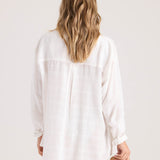 Lived In Button Up 2 - White