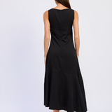 Cara Midi Dress - Black