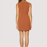 Stroll In Madrid Mini Dress- Terracotta