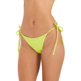Pucker Up Tie Side Teeny - Neon Lime