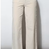 Deena Straight Leg Corduroy Pants - Ivory
