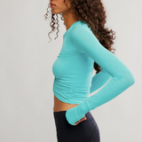 Tempo Ruched Long Sleeve -  Glow Wave