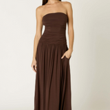 Viscose Santal Dress - Brown