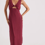 Stone Luz Maxi Dress - Burgundy