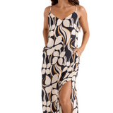 Boss Maxi Dress- Blk/wht