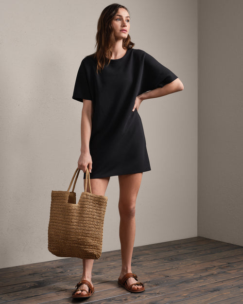 Dreamglow Day Dress- Washed Black