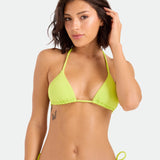 Pucker Up Triangle Top - Neon Lime