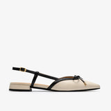 Sensa Bow Flat - Ivory Combo