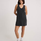 Glam Crop Dress - Washed Black