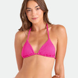 Pucker Up Bralette Swim Top - Fuschia