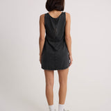 Glam Crop Dress - Washed Black