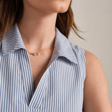 Saltair Dress - Washed Navy Stripe