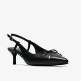Zarey Bow Slingback Heel -  Black