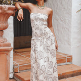 Parkway Maxi Dress - Cream Multi