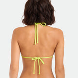Pucker Up Triangle Top - Neon Lime