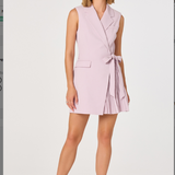 Kesari Sleeveless Blazer Mini Dress - Dusty Pink