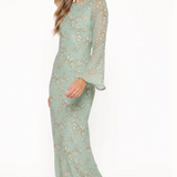 Yolanda Long Sleeve Maxi Dress - Sage Green