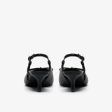 Zarey Bow Slingback Heel -  Black