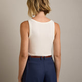 Featherweight Rib Tank - Ivory