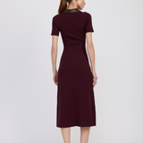 Ora Knit Midi Dress - Plum Brown