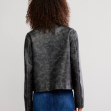 Hera Vegan Leather Jacket - Black