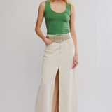 Clean Lines Muscle Cami - Elm Green