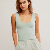 Clean Lines Muscle Cami - Sky
