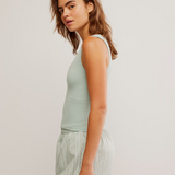 Clean Lines Muscle Cami - Sky