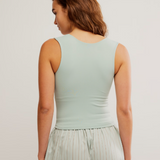 Clean Lines Muscle Cami - Sky