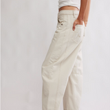 We The Free Good Luck Mid Rise Barrel - Milk