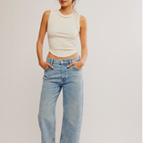 Deep Trance Dropped Boyfriend Jeans