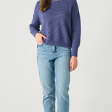Drop Shoulder Mockneck Sweater