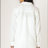 Textured Button Up Blouse
